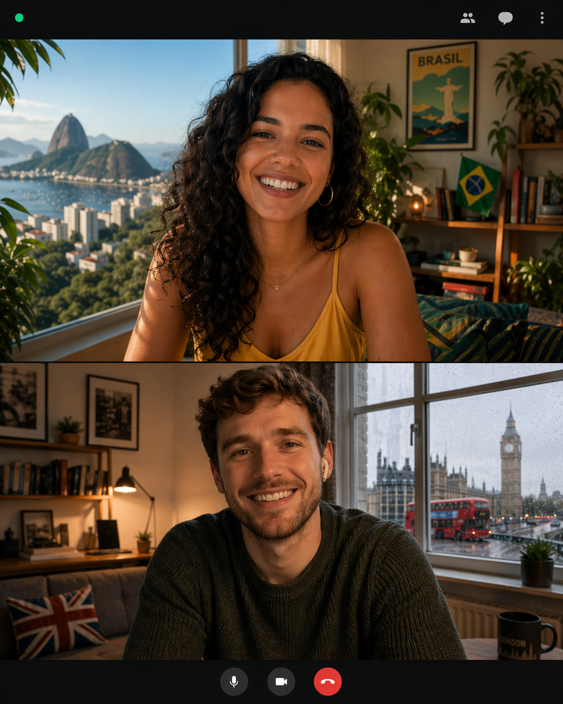 People connecting online